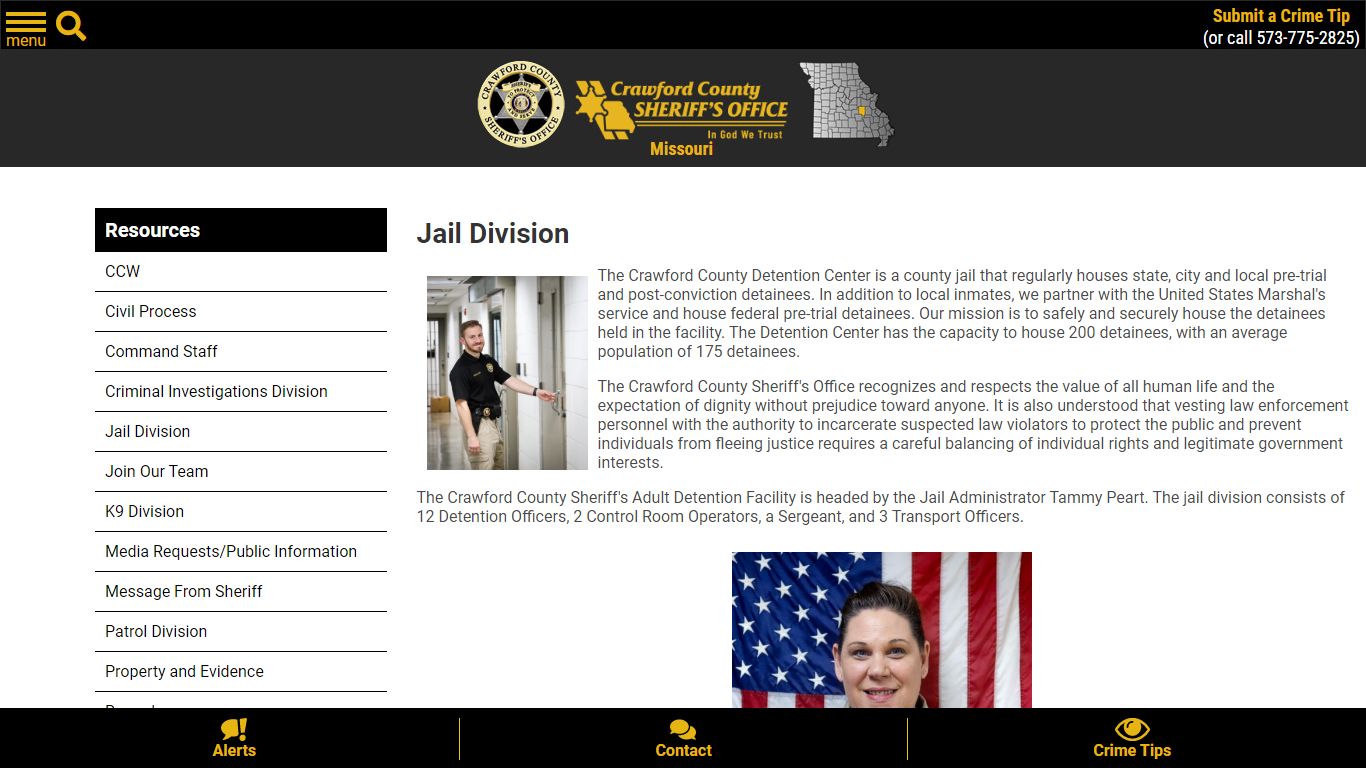 Jail Division | Crawford County Sheriff MO